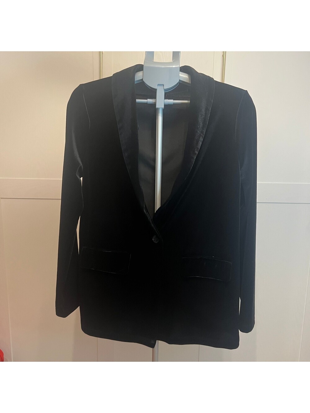 Sincerely Jules Black Velvet Blazer Women's Large